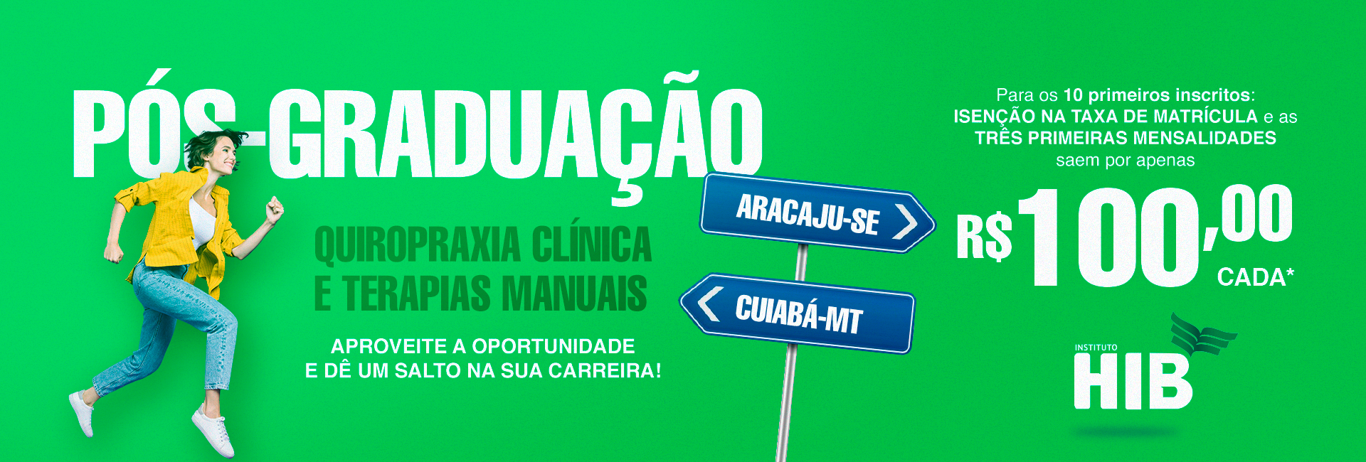 Oferta especial para a Pós-graduação em Quiropraxia Clínica e Terapias Manuais. Inscrições abertas!